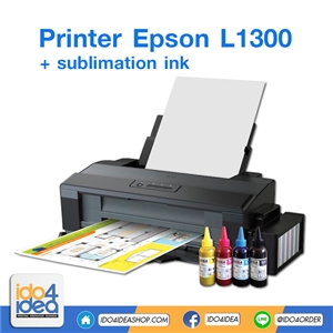 [00PTA3SU05] ชุดปรินท์เตอร์ A3 Epson l1300 พร้อมหมึกซับ ห้าขวด (sublimation ink)